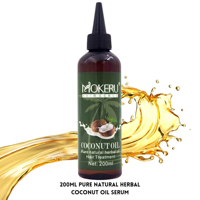 MOKERU Pure Natural Coconut Oil Hair Serum, Image 1