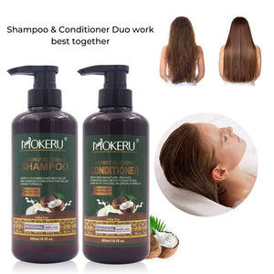 MOKERU Natural Coconut Oil Essence Shampoo & Conditioner Duo, Image 2