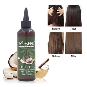 MOKERU Pure Natural Coconut Oil Hair Serum, Image 3