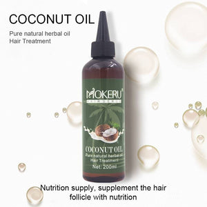 MOKERU Pure Natural Coconut Oil Hair Serum, Image 2
